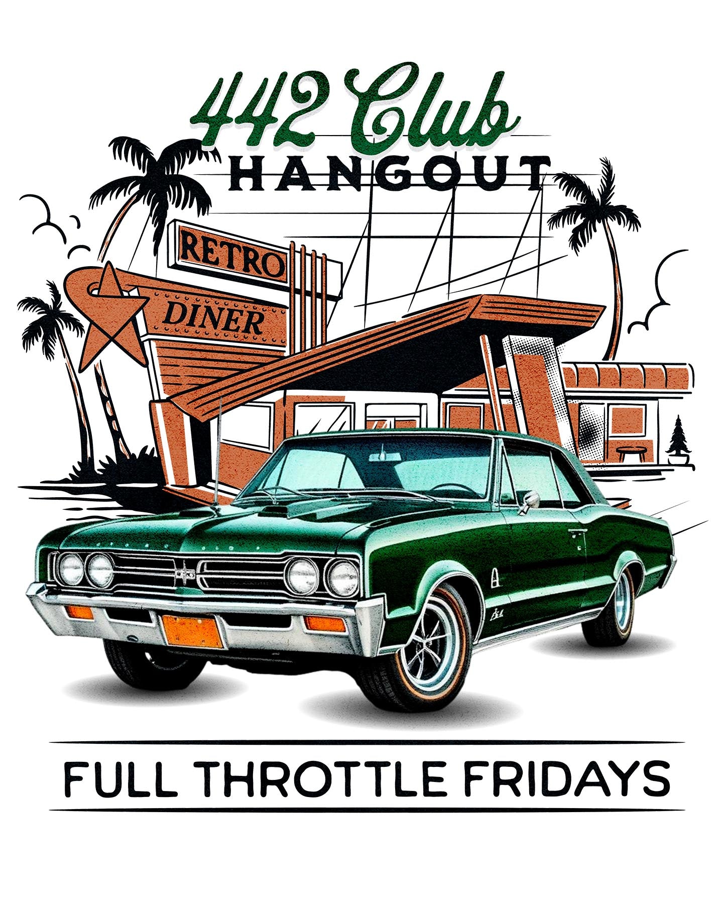 1960s 442 FULL THROTTLE FRIDAYS T-Shirt