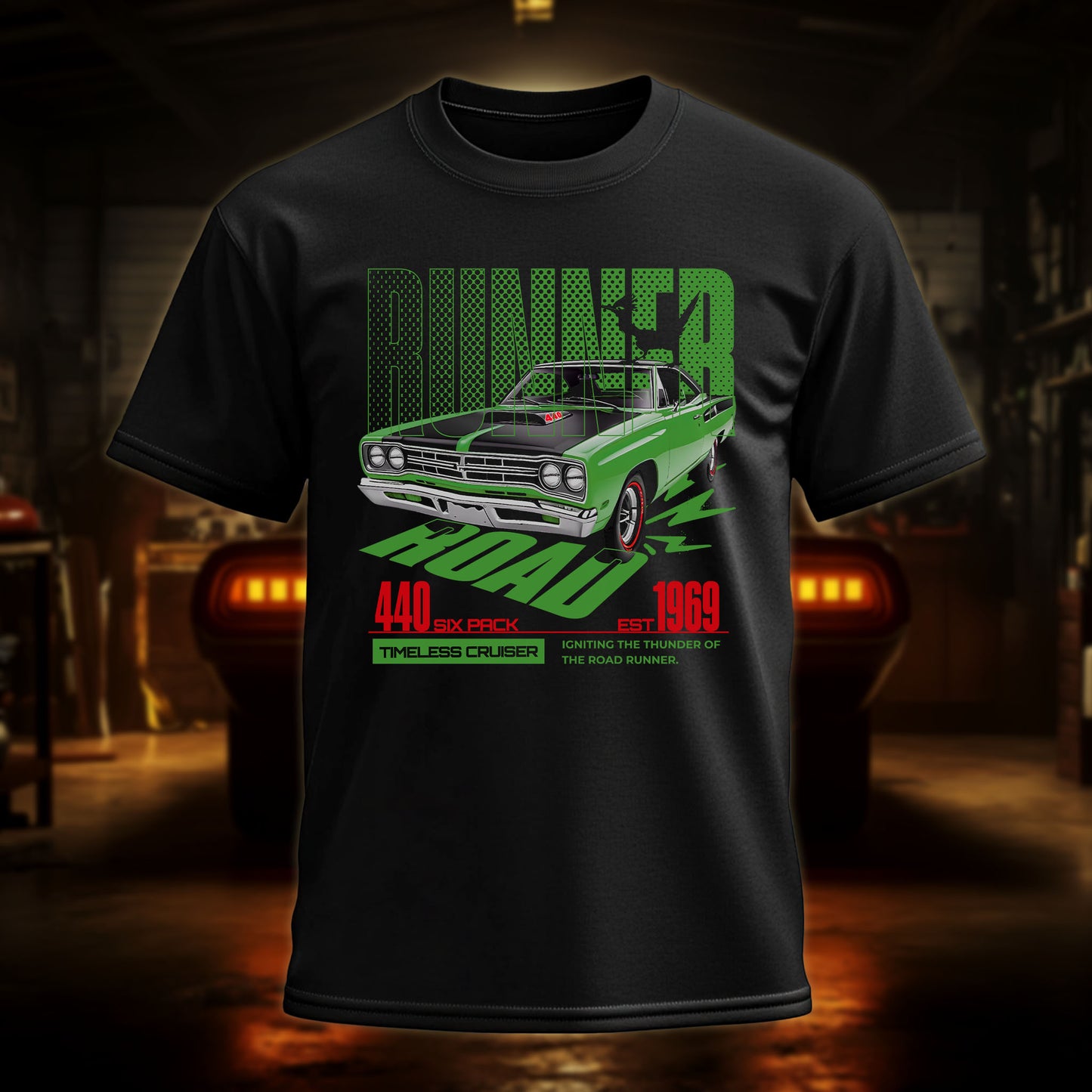 TIMELESS CRUISER 1969 Plymouth Road Runner T-Shirt