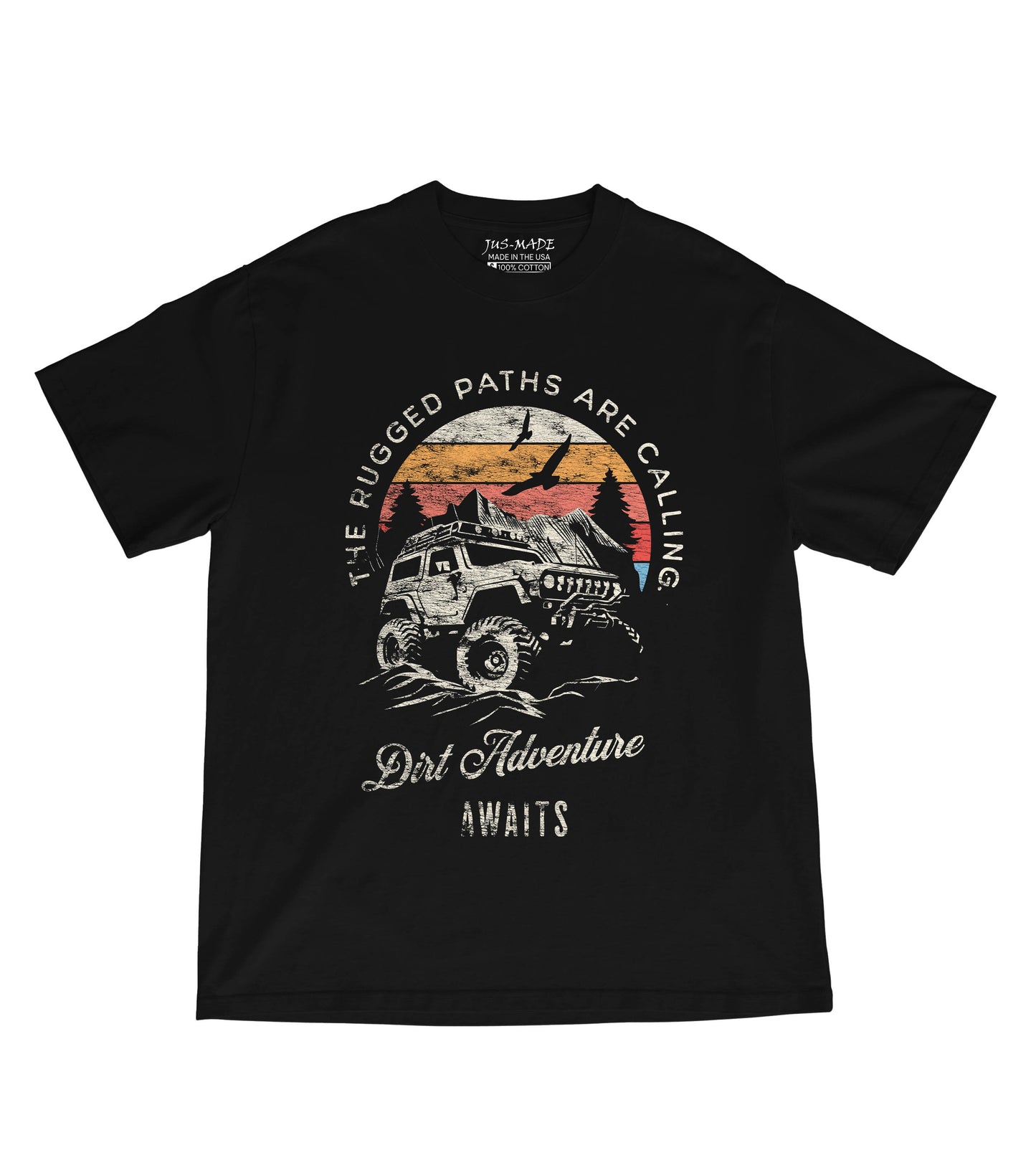 DIRT ADVENTURE Jeep 4x4 (Distressed) T-Shirt