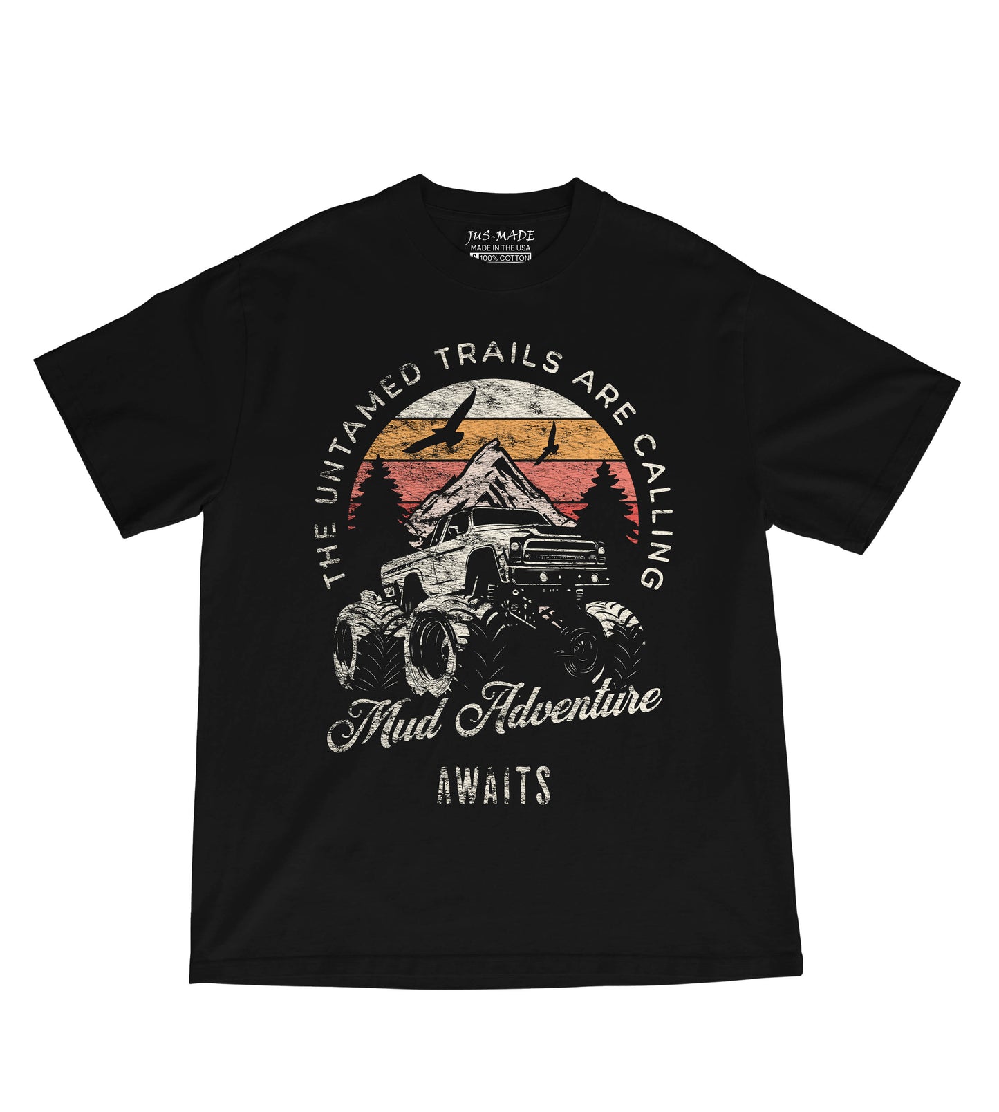 MUD ADVENTURE Monster Truck (Distressed) T-Shirt