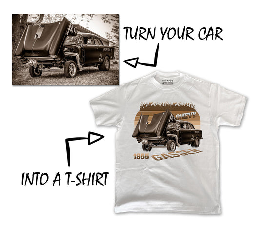 Custom Cars RETRO SUNSET T-Shirt