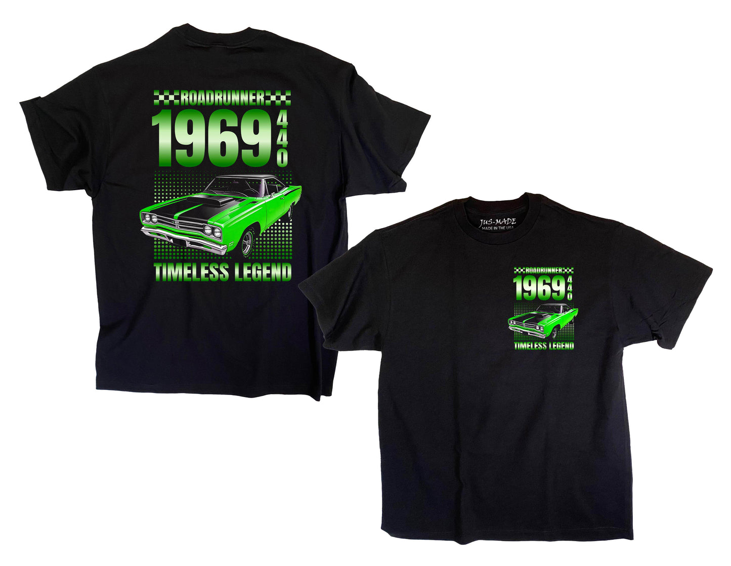 TIMELESS LEGEND 1969 Road Runner T-Shirt (Front & Back)