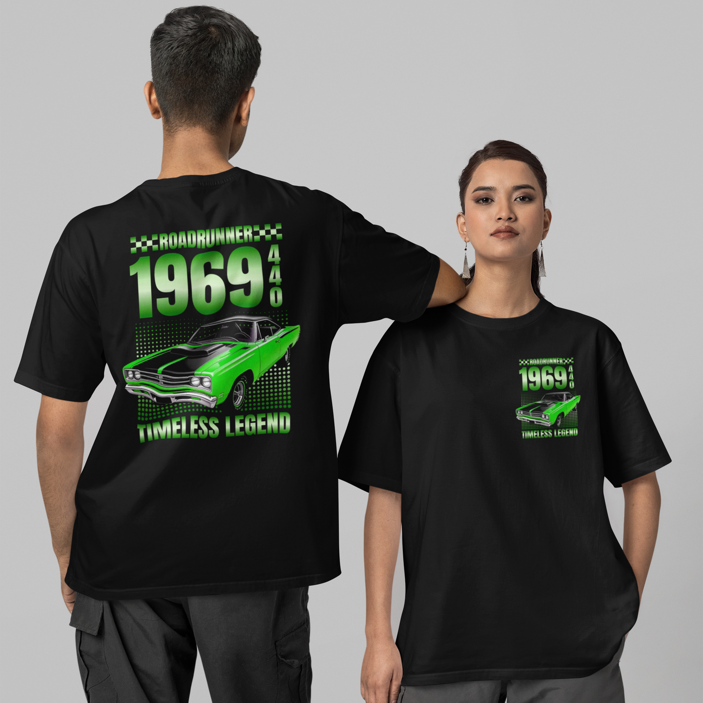 TIMELESS LEGEND 1969 Road Runner T-Shirt (Front & Back)