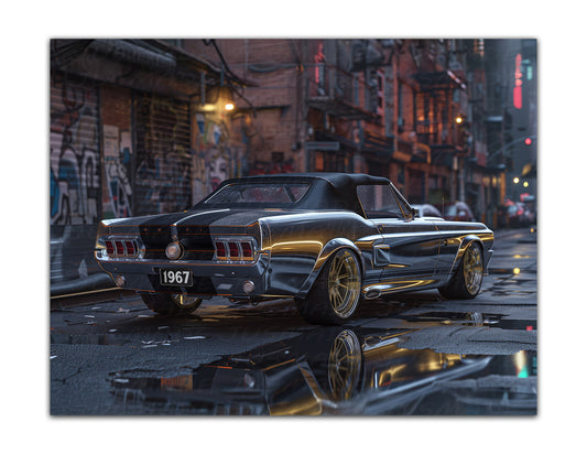 67 Mustang GT500 Shelby (Back) Poster