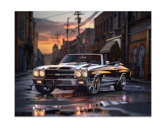 Chrome Metallic 1970 Chevelle Poster