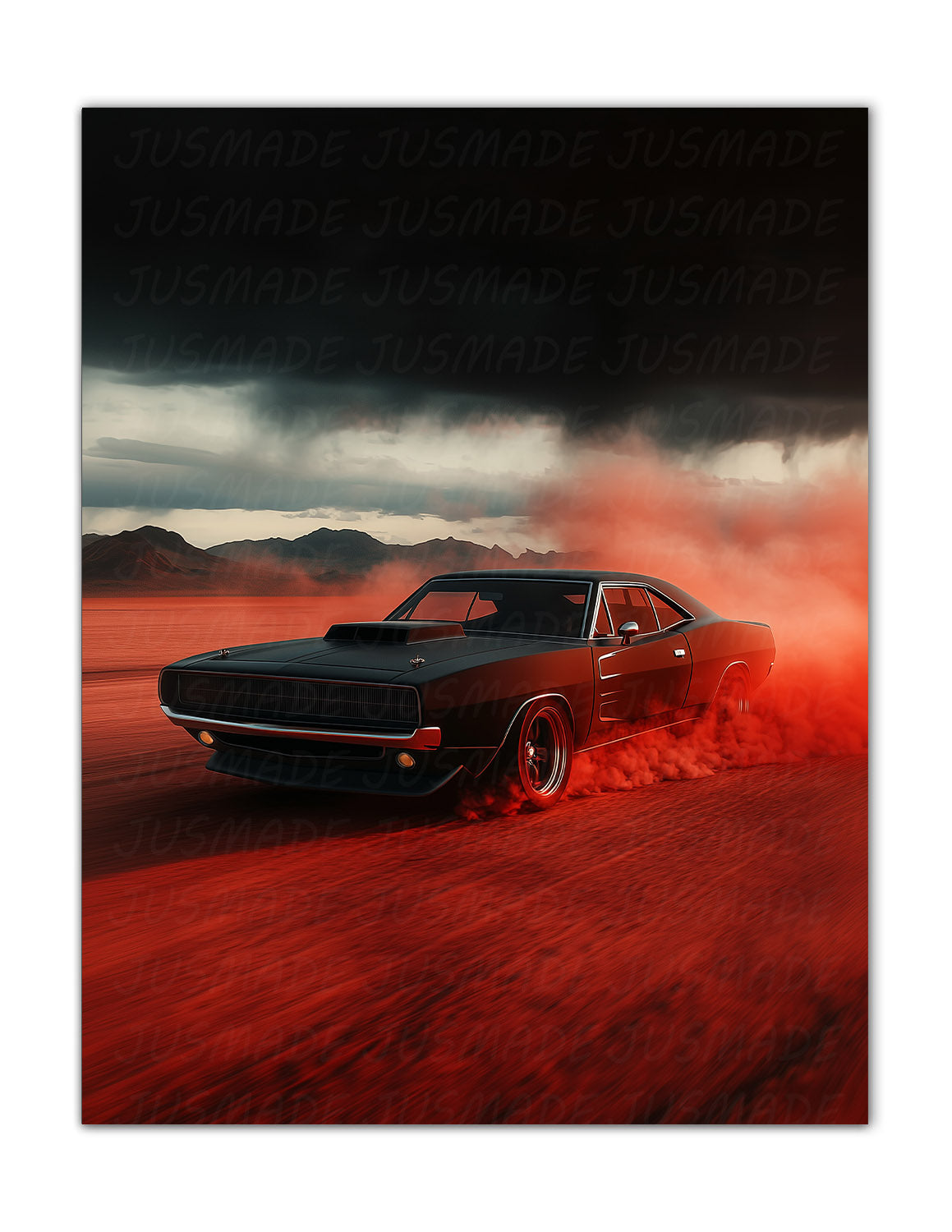 Red Desert, Black Charger Poster