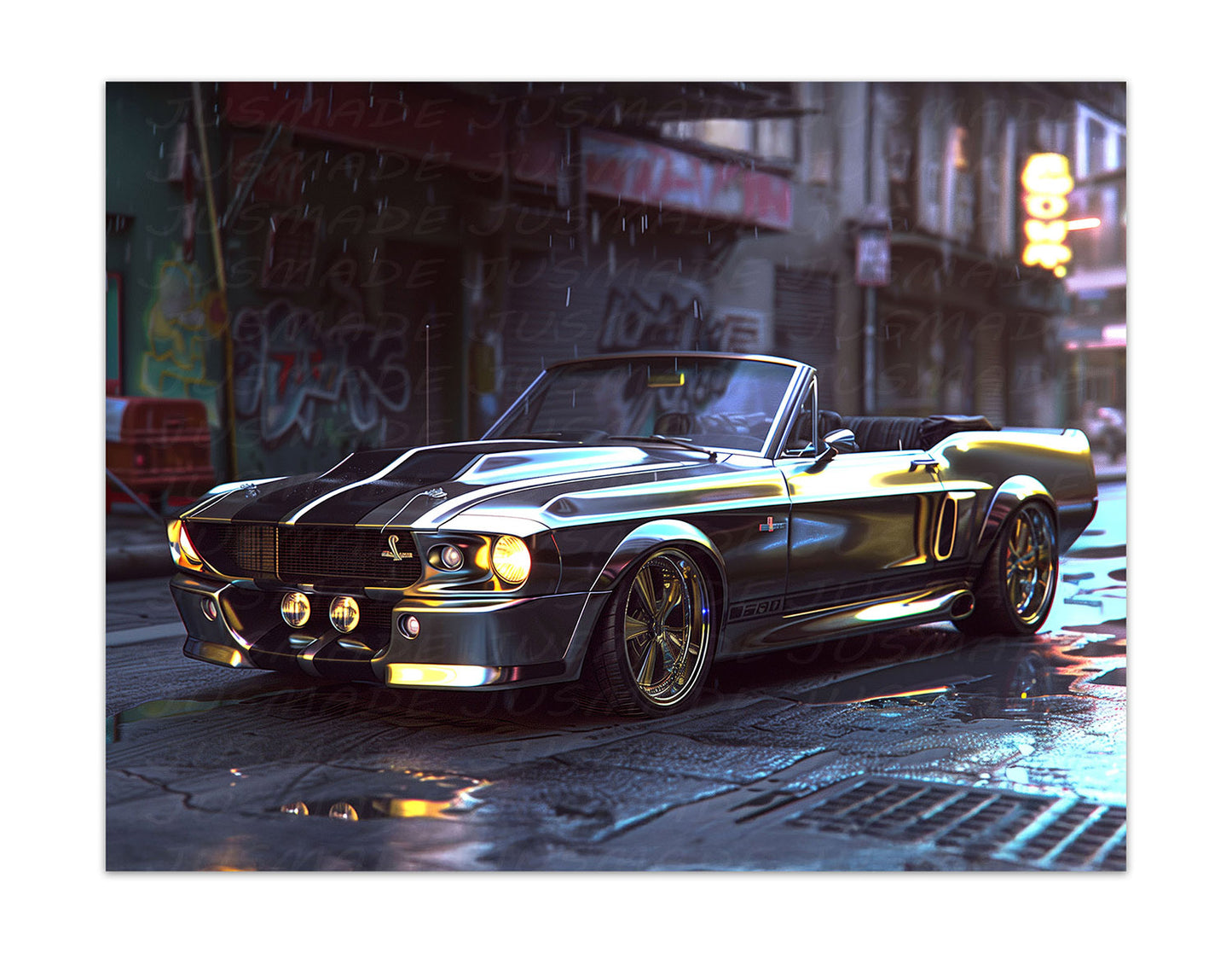 67 Mustang GT500 Shelby (Front) Poster