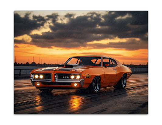 GTO Judge Modified Drag, Sunset Poster