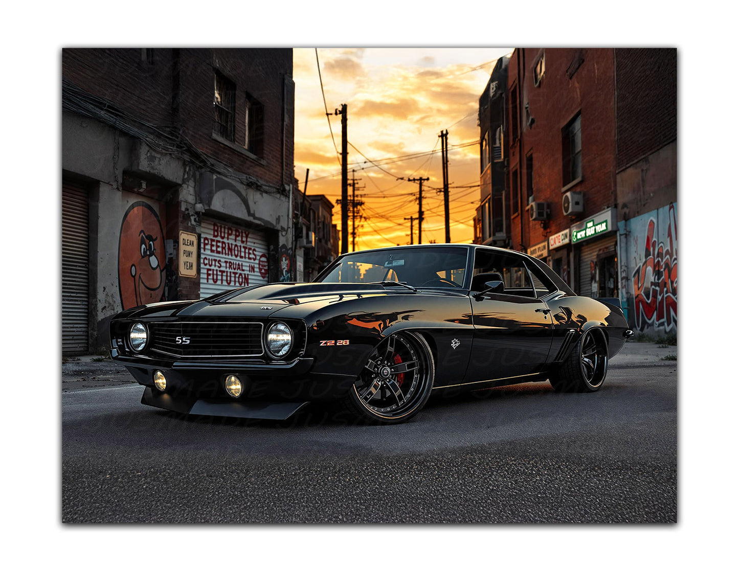 1969 Camaro Z/28 (Black) Poster