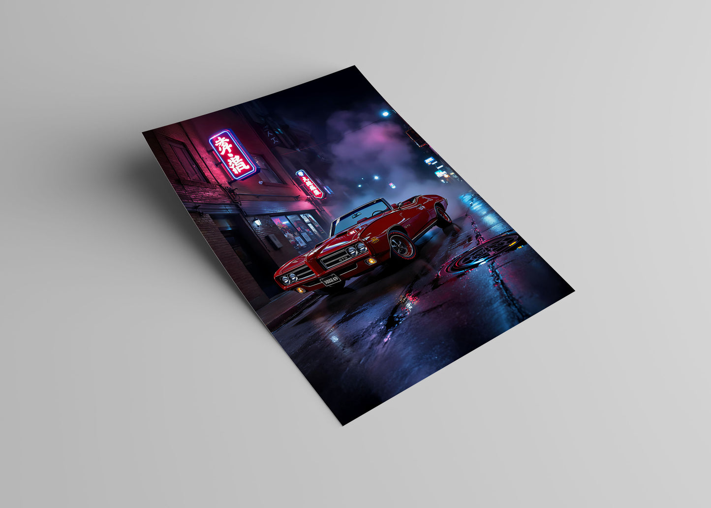 NEON NIGHTS 69 Red GTO Judge Poster