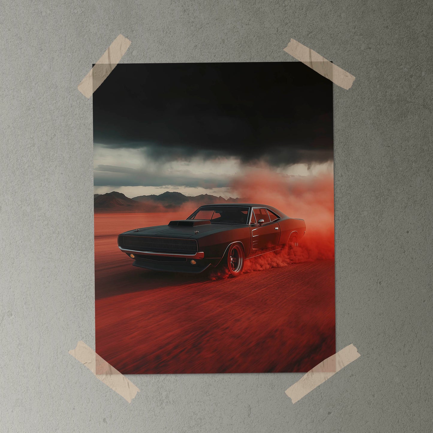 Red Desert, Black Charger Poster