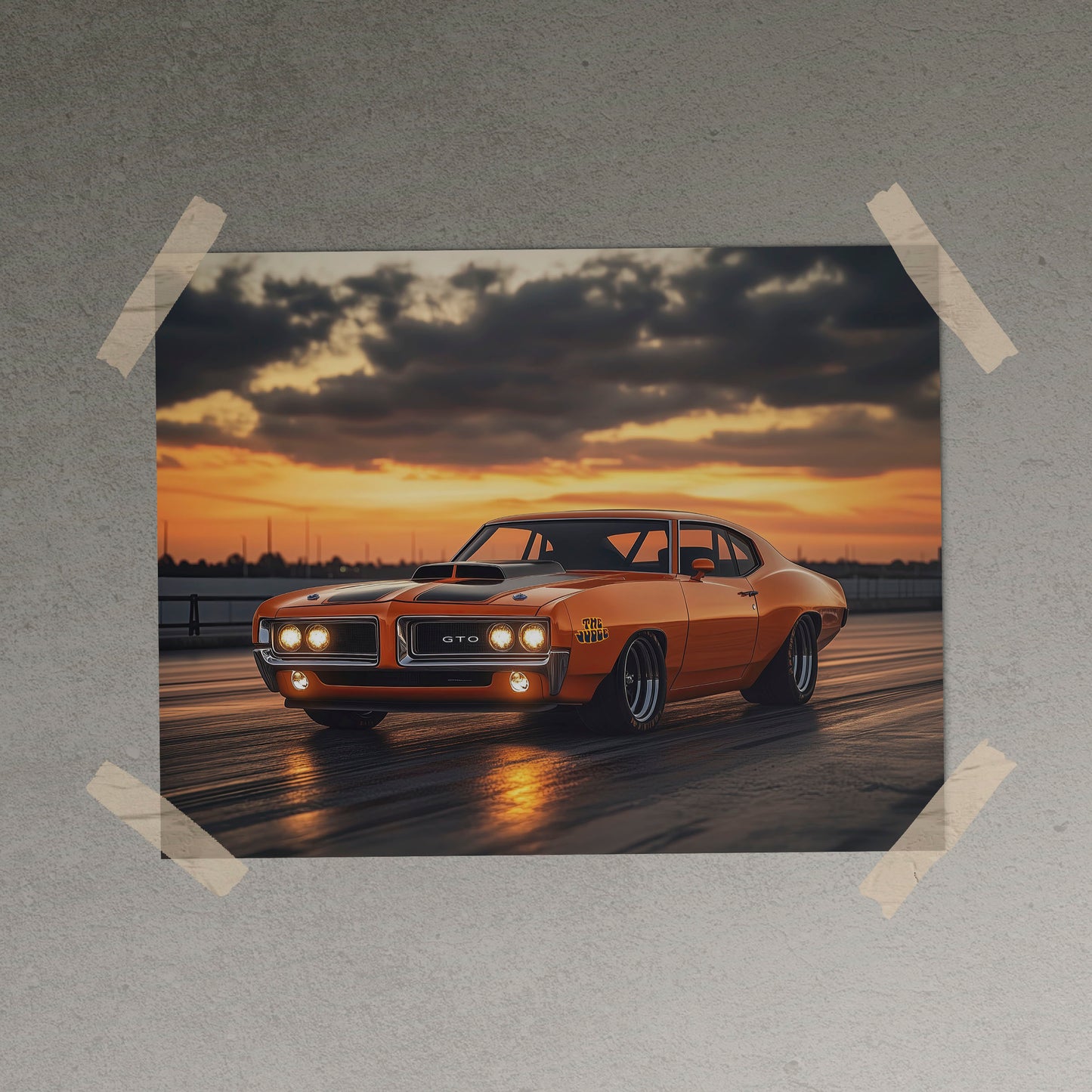 GTO Judge Modified Drag, Sunset Poster