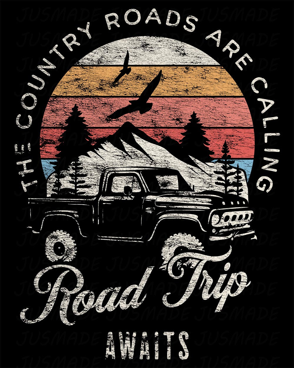 ROAD TRIP Vintage Truck (Distressed) T-Shirt