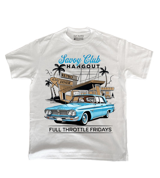 1960s Savoy FULL THROTTLE FRIDAYS T-Shirt