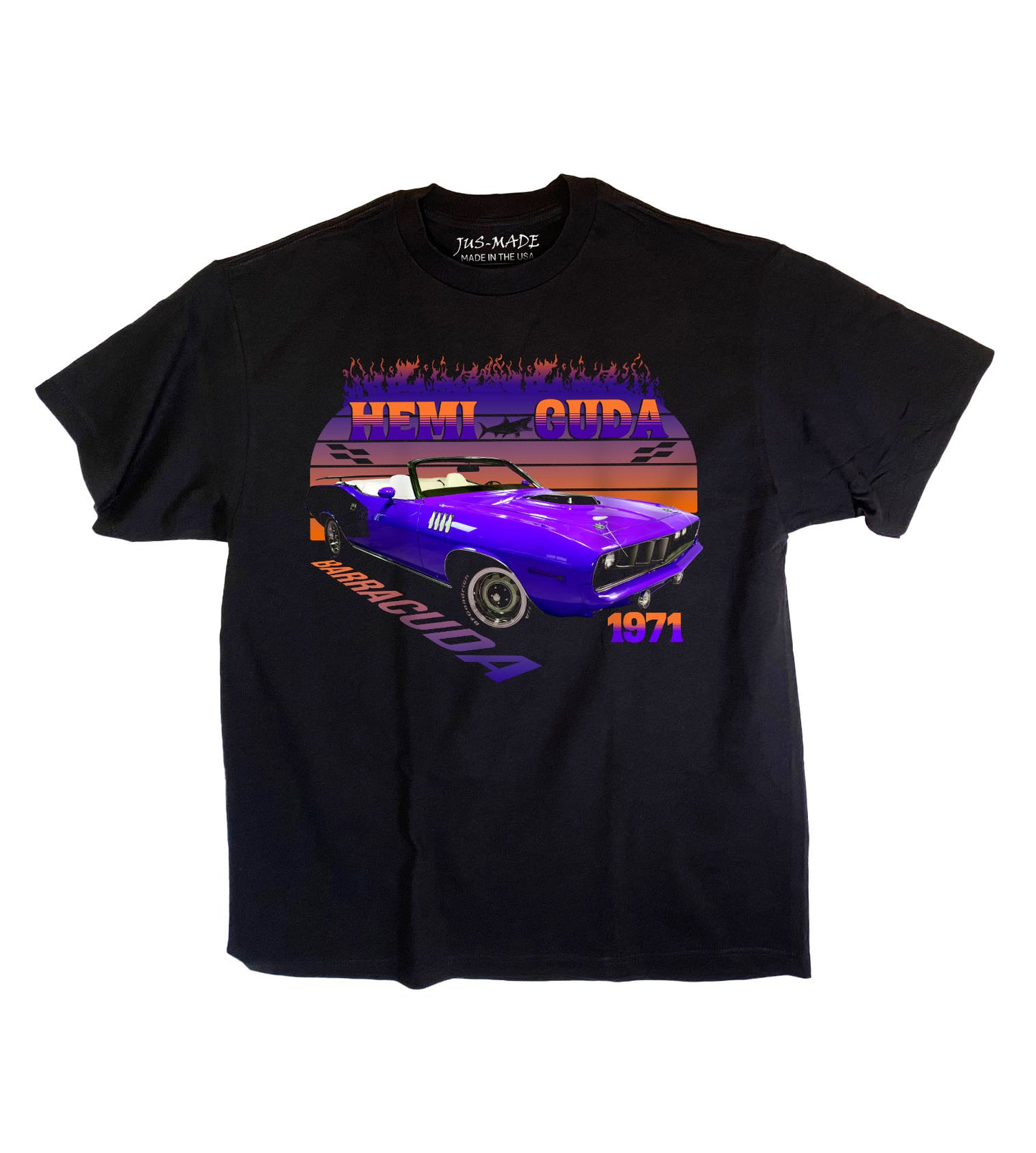 HEMI CUDA 1971 (Purple) Barracuda T-Shirt