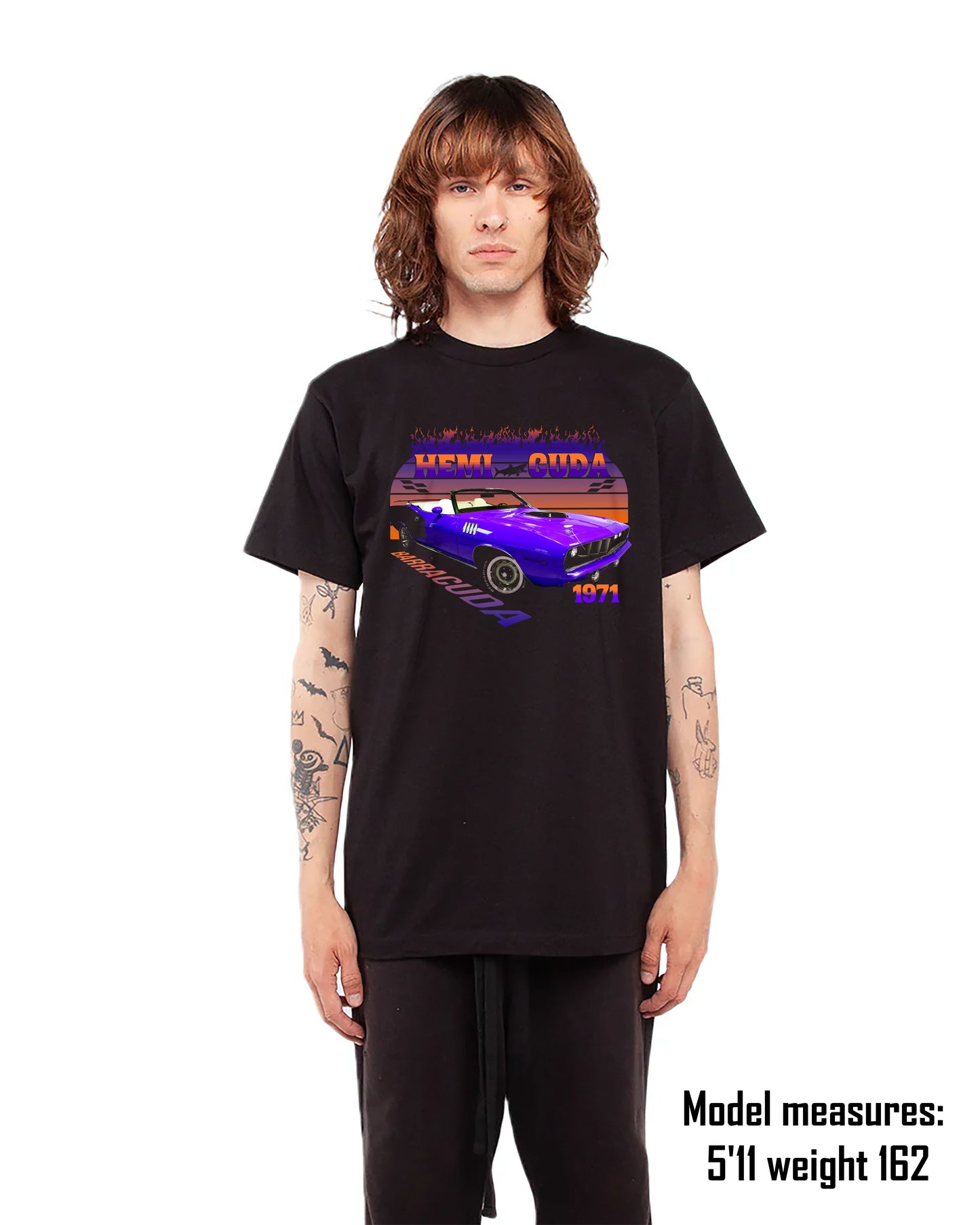 HEMI CUDA 1971 (Purple) Barracuda T-Shirt