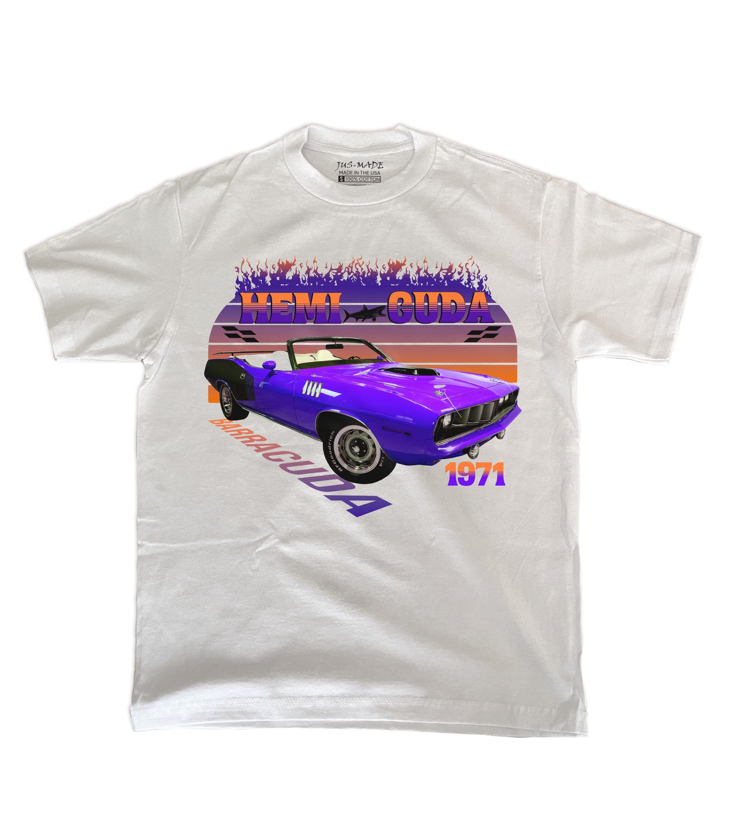 HEMI CUDA 1971 (Purple) Barracuda T-Shirt