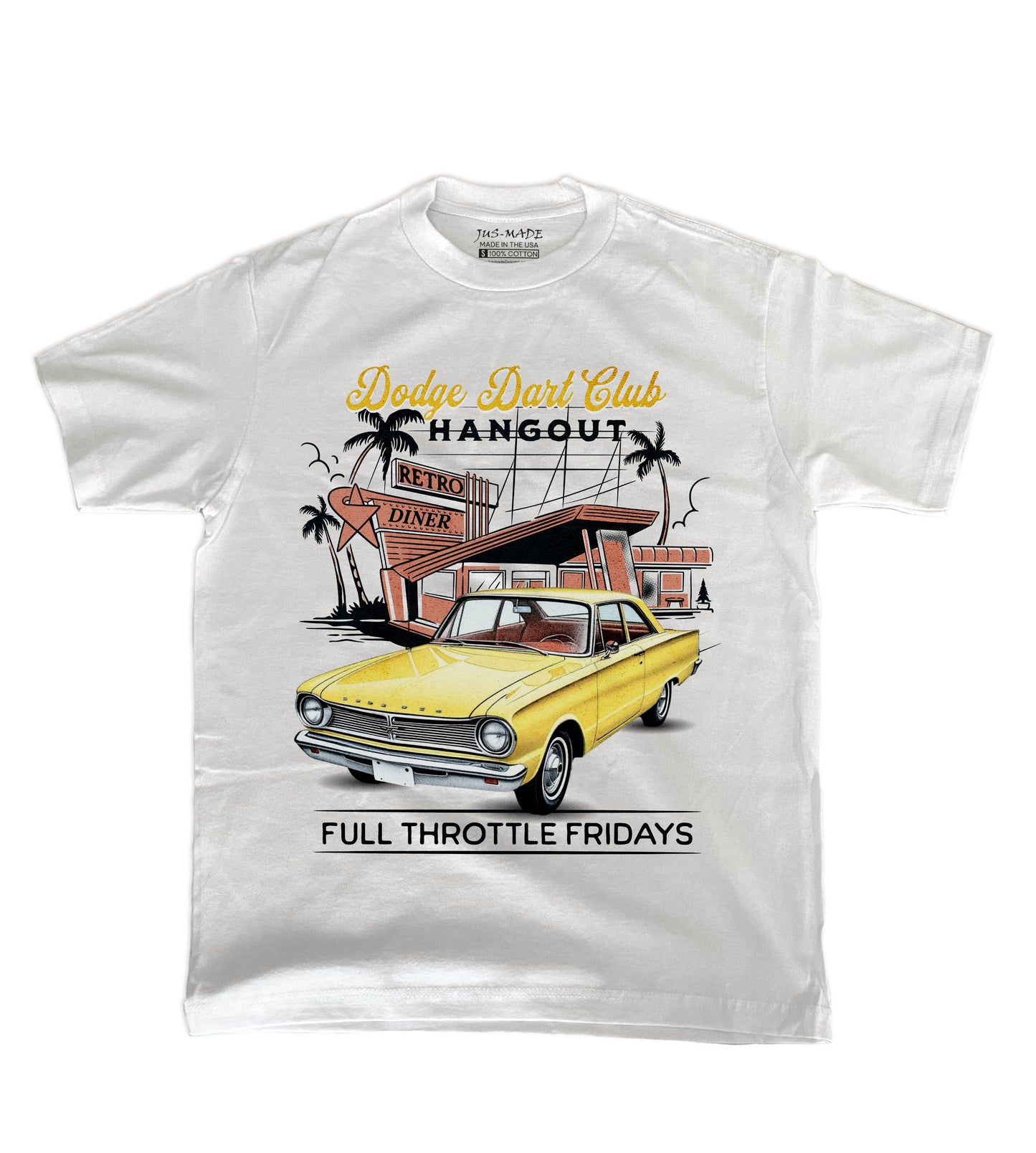 1960s Dart GT (Yellow) FULL THROTTLE FRIDAYS T-Shirt