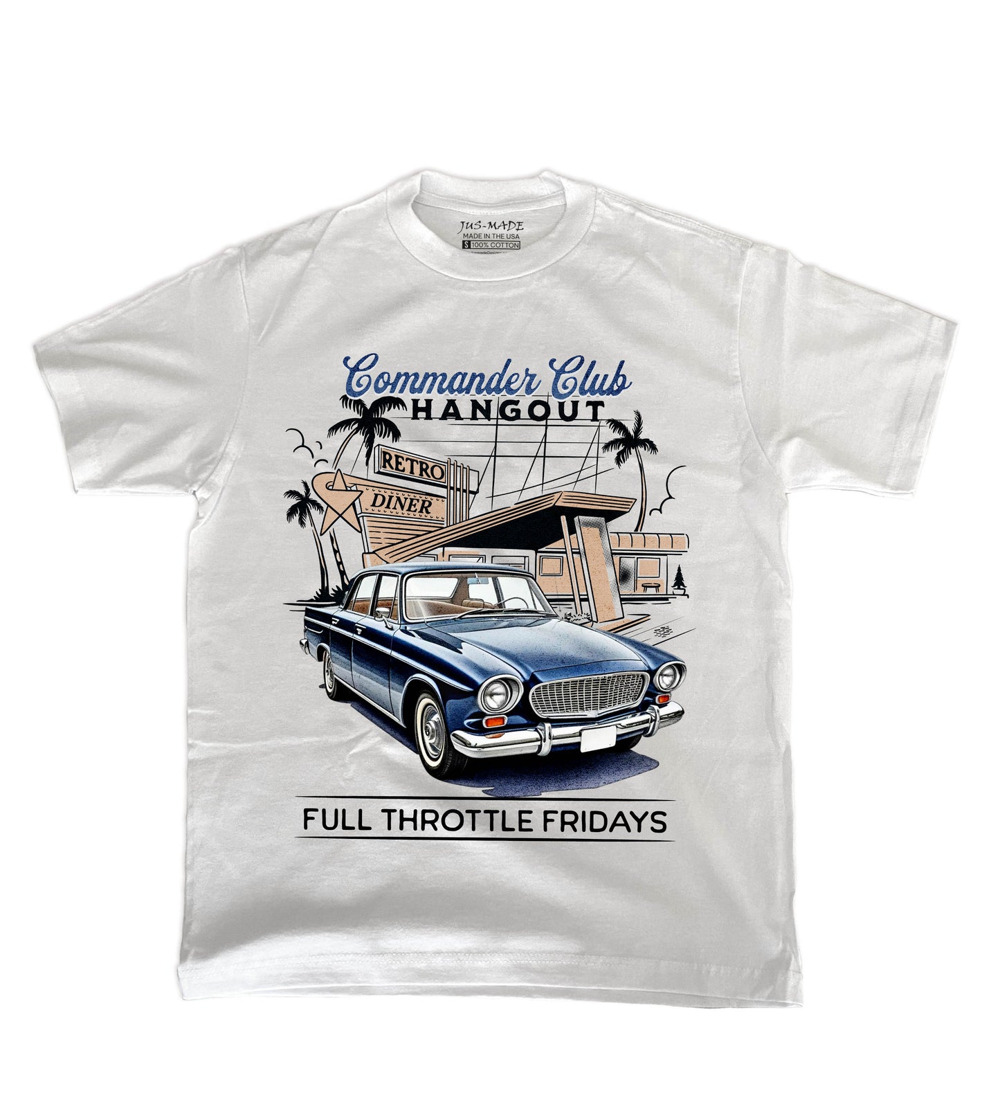 1960s Commander FULL THROTTLE FRIDAYS T-Shirt