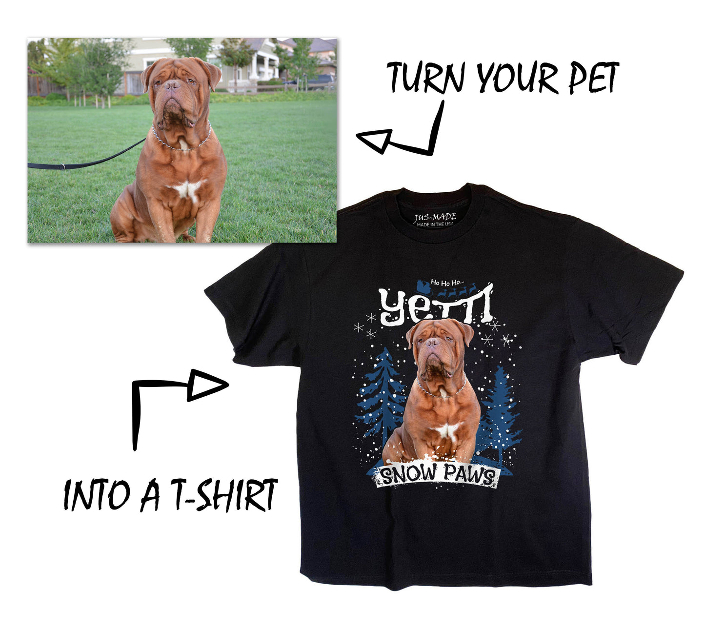 Custom Dog Cat Pets (FOUR SEASONS) T-Shirt