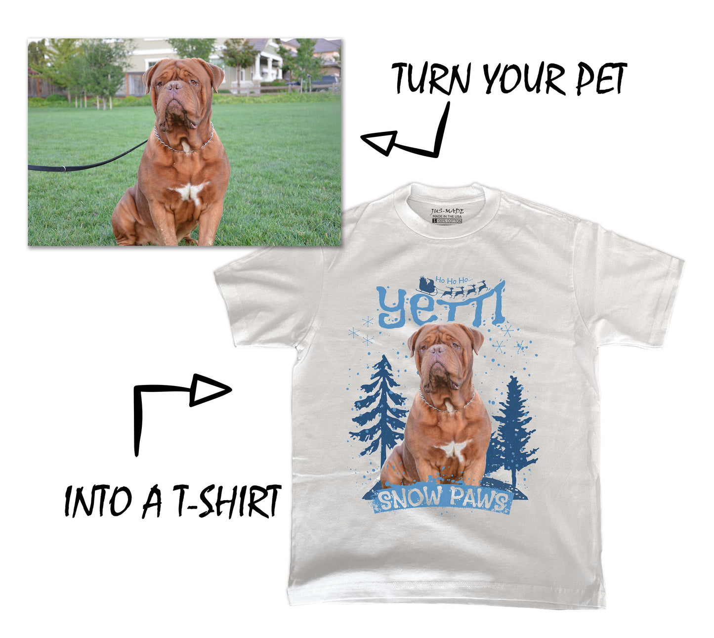 Custom Dog Cat Pets (FOUR SEASONS) T-Shirt